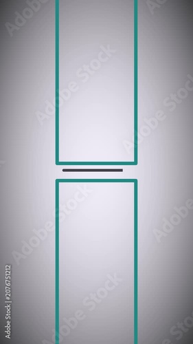 Cyan Magenta Vertical End Screen Outro Card Social Template Animated