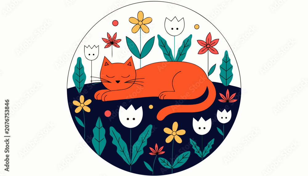 Obraz premium Cat sleeping 