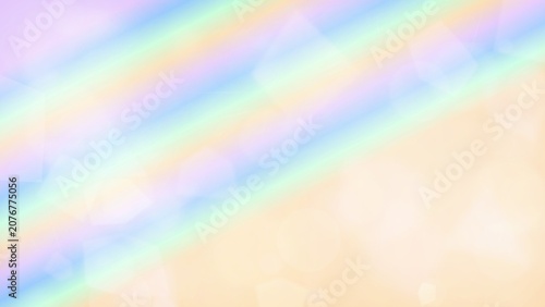 Soft Pastel Rainbow Gradient Background with Bokeh Lights