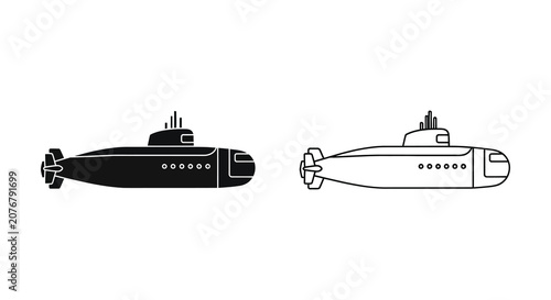 Photos Submarine silhouette naval marine watercraft vessel ocean