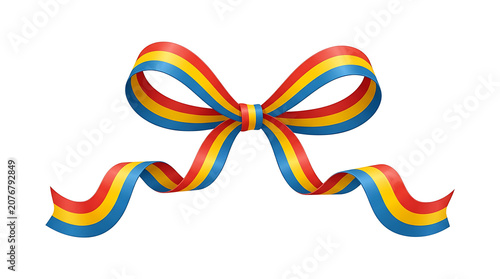 colorful ribbon bow for gift wrapping and decoration