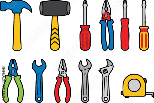 set of different tools