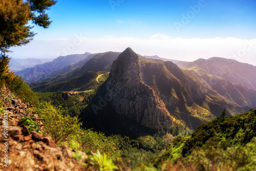 Traumhaft schöne Landschaft rund um den Roque de Agando auf La Gomera