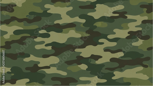 Obraz na plátne Green Camouflage Pattern Design