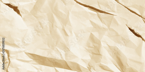 Foto Crumpled Old Paper Texture Background with Wrinkled Grunge Vintage Blank Sheet a