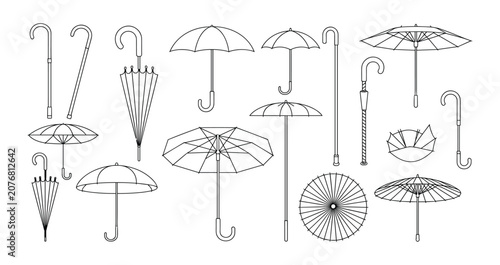 Tableau sur toile Umbrella Collection