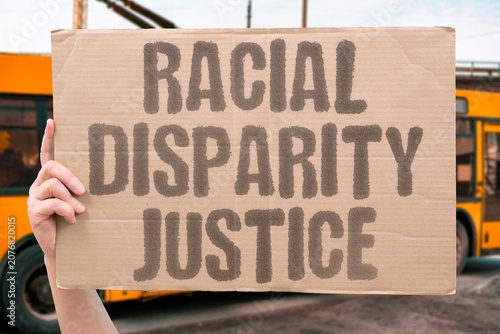 Принти на полотні "Racial disparity justice" Inequities exist throughout the legal system
