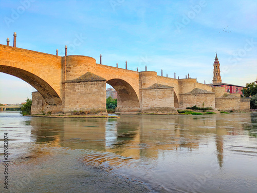 Puente  Piedra bridge Zaragoza, Spain