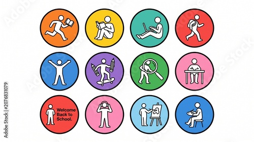 Back to School Icons Set