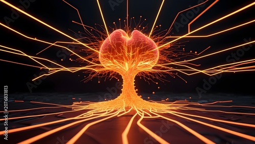 Medical Data Mining Visualization with Digital Heart and CART Algorithm
