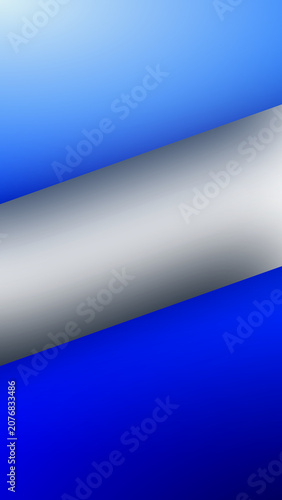 Blue and Silver Geometric Banner Background