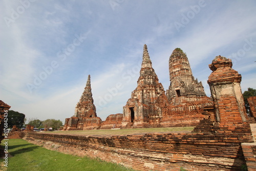Canvas Print Ancient Buddhist Khmer Style Towers
at Wat Chaiwatthanaram in Ayutthaya
Thailand