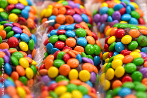 Brigadeiro de Confete - Brazilian brigadeiro truffles with colorful candy coating for birthday party
