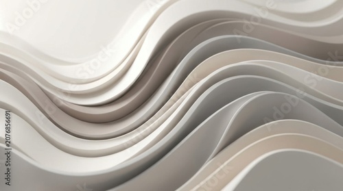 Abstract Layered Neutral 3D Wave Background