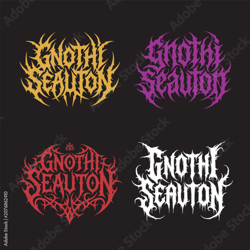 Canvastavla Gnothi Seauton Various Hardcore Metal Artwork