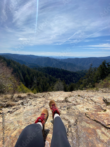 Hiking in the Great Smokey Mountains National Park, North Carolina USA
