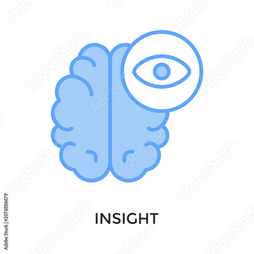 Fotografie Insight Icon Lineal Blue Style
