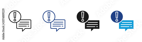 Quadro su tela Important Web icon with multiple style collection