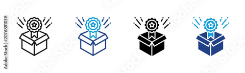 Obraz na plátně Reward Box  Web icon with multiple style collection