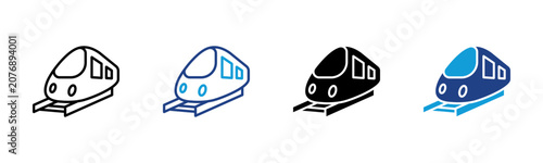 Photography Railway Web icon with multiple style collection