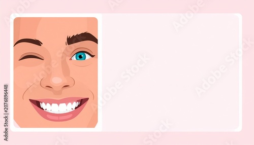 Smile eyes look away. Emoji. sticker for a chat message. Isolated vector illustration
