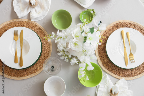 Elegant table setting with ...