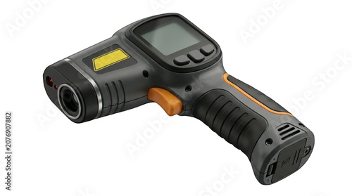 Industrial digital infrared thermometer gun for non-contact measurement.