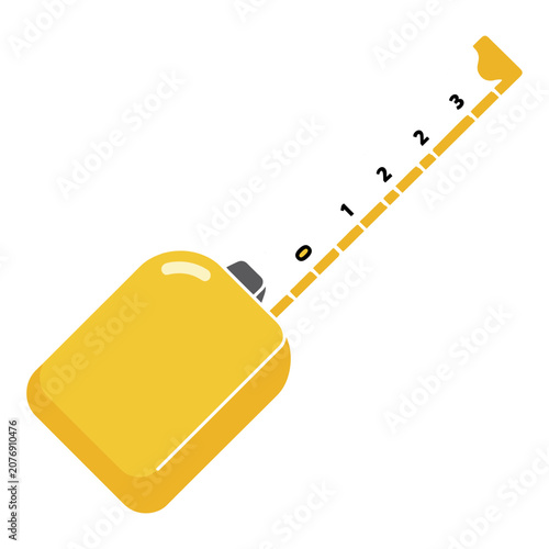 Yellow gas can with handle vector illustration
