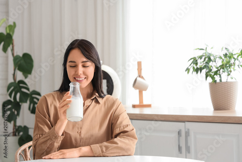 Beautiful young woman with ...