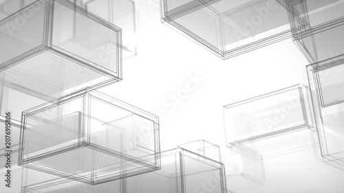 Abstract geometric shapes on white background design modern vector illustration