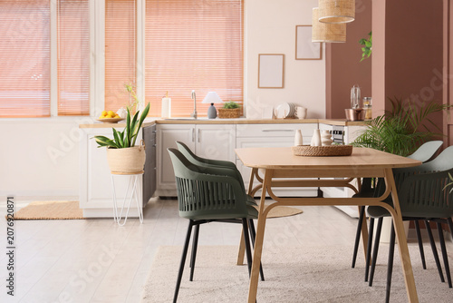 Interior of stylish kitchen...