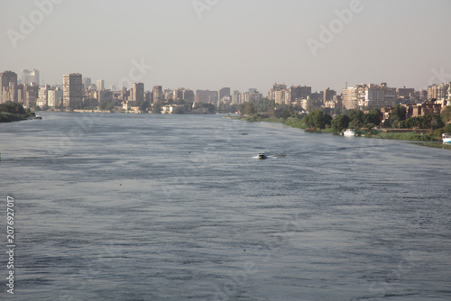 The Nile river at the afternoon