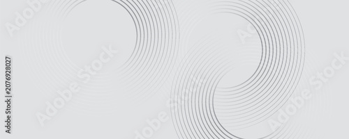 Canvastavla Abstract white glowing geometric lines on a gray background