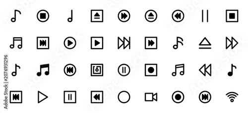 Fotografie Media Element icon pack