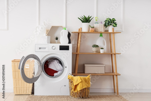 Modern washing machine, she...