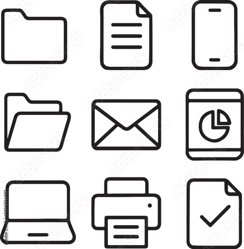 set of icons for web
business and finance icons set
business icon set