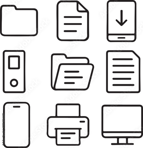 set of icons for web
business and finance icons set
business icon set