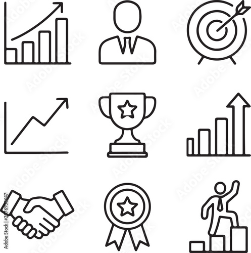 set of icons for web
business and finance icons set
business icon set