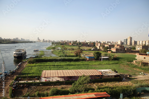 The Nile river at the afternoon