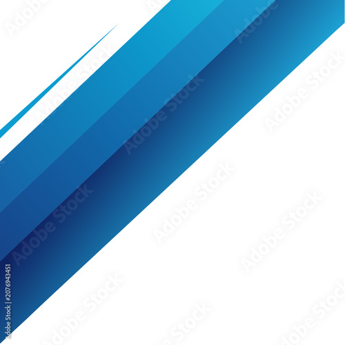 Abstract diagonal blue gradient stripes vector