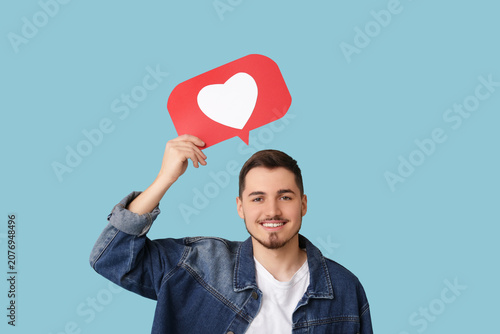 Handsome young happy man wi...