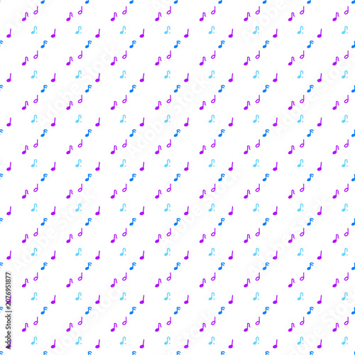 Musical notes colorful pattern