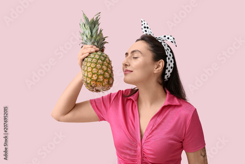 Beautiful young woman with ...