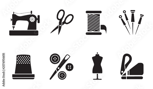 Konstfotografi Tailoring and dressmaking tools collection for sewing projects and fashion design work