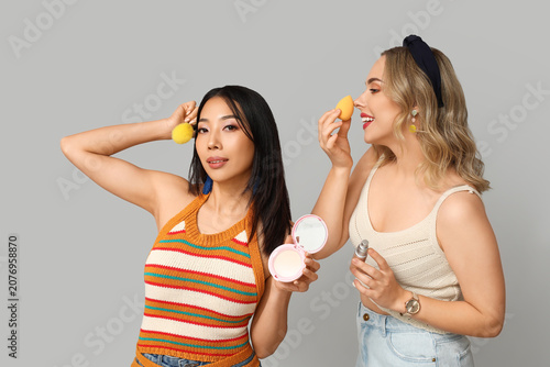 Beautiful young women with ...