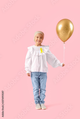 Little Asian girl after che...