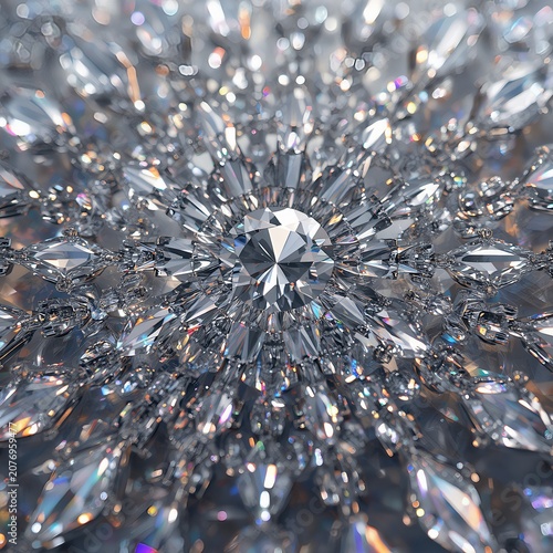 Gemstone Mandala Crystal Refraction