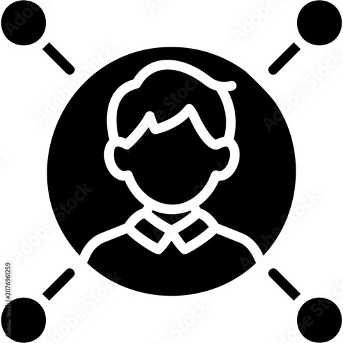 Фотография Solid Fill Influence Icon