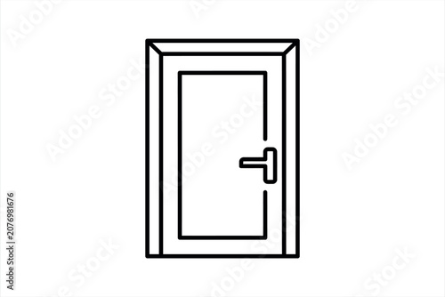 Simple illustration of a door