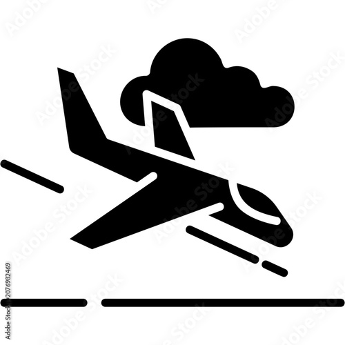Εκτύπωση καμβά Solid Fill Arrival Icon